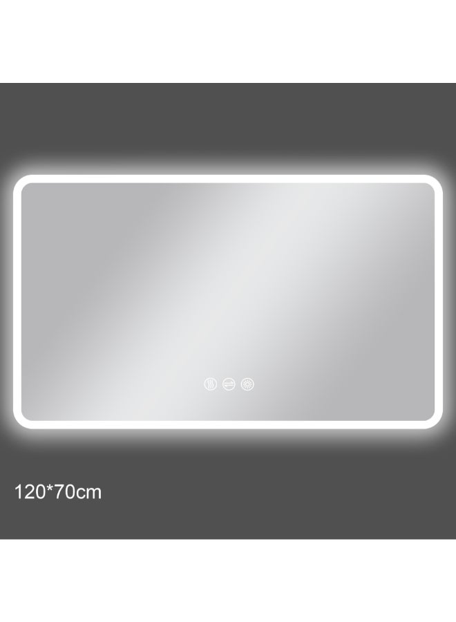 Aqua Drop Rectangular Copper Free Environmental Bathroom LED Mirror Clear 120 x 70 cm DWSFAC12070SRT - Image 1